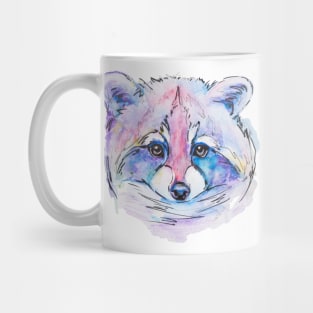 raccoon painted in watercolor Mug